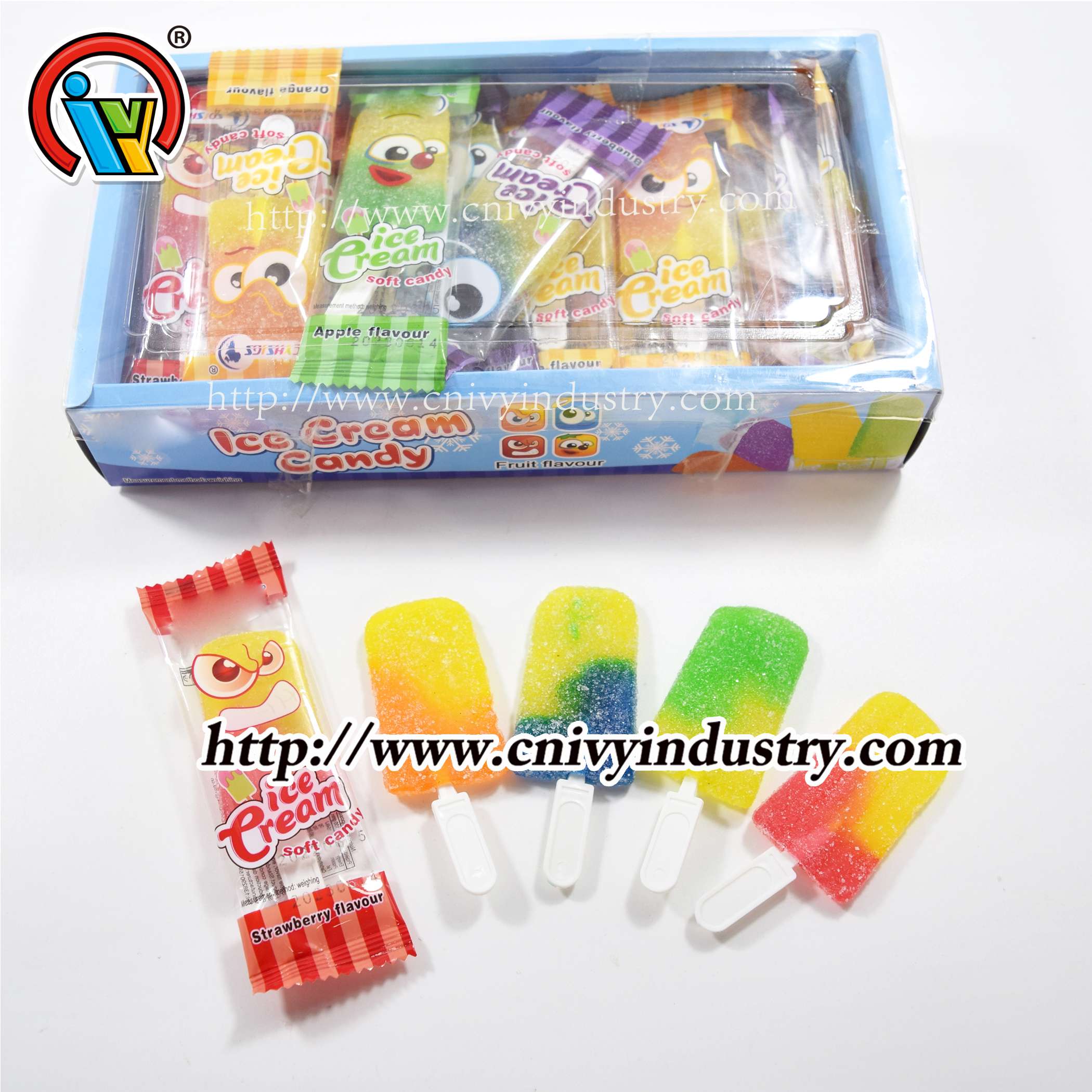 حلوى الآيس كريم بنكهة الفاكهة الحلال شكل حلوى مصاصة غائر حلوى الآيس كريم بنكهة الفاكهة الحلال شكل حلوى مصاصة غائر