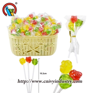 حلوى مصاصة 3 في 1 على شكل زهرة من OEM